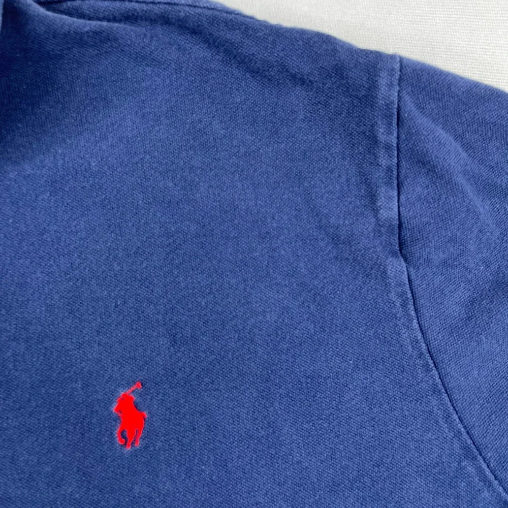 Polo Ralph Lauren Polo Shirt Classic Fit Navy Blue Red Pony Mens XXL